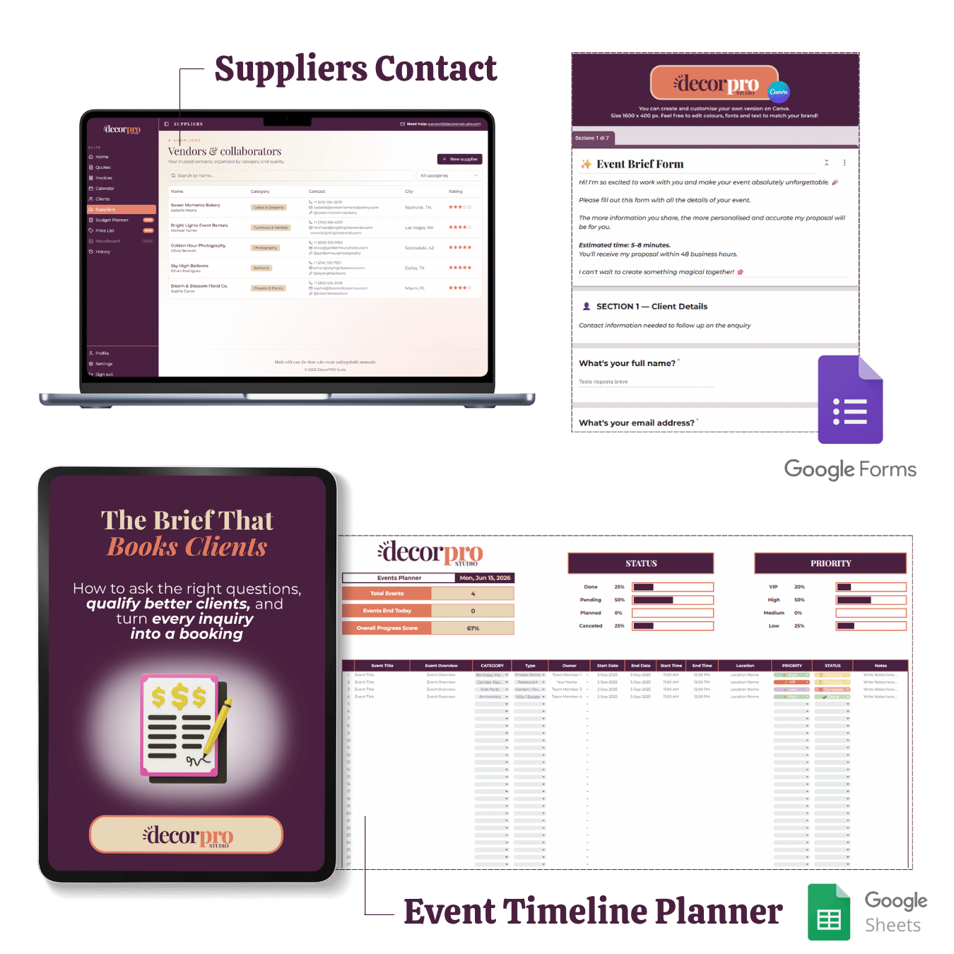 The Event Decorator Business System